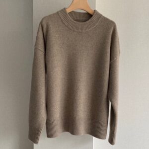 Loose Profile Knitted Pullover Sweater Women