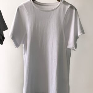 Cotton T-shirt Short Sleeve Embroideried Logo Summer