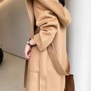 High-end Winter Hooded Cashmere Coat
