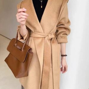 High-end Winter Hooded Cashmere Coat