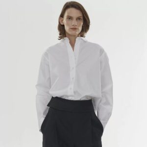 Toteme Embroidered Cotton Lapel Shirt