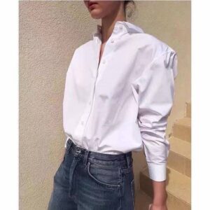 Toteme Embroidered Cotton Lapel Shirt