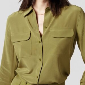 Women Shirts 100% Silk Long Sleeve