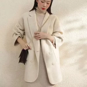 2023 Spring and Autumn New Double sided Wool Double breasted Women’s Cashmere Coat